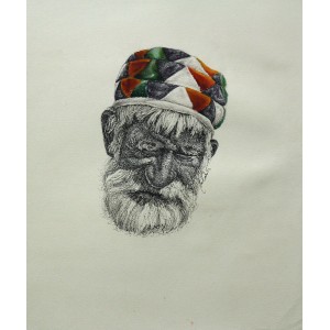 Saeed Lakho, untitled, 11 x 14 Inch, Pointer on Paper, Figurative Painting, AC-SL-026